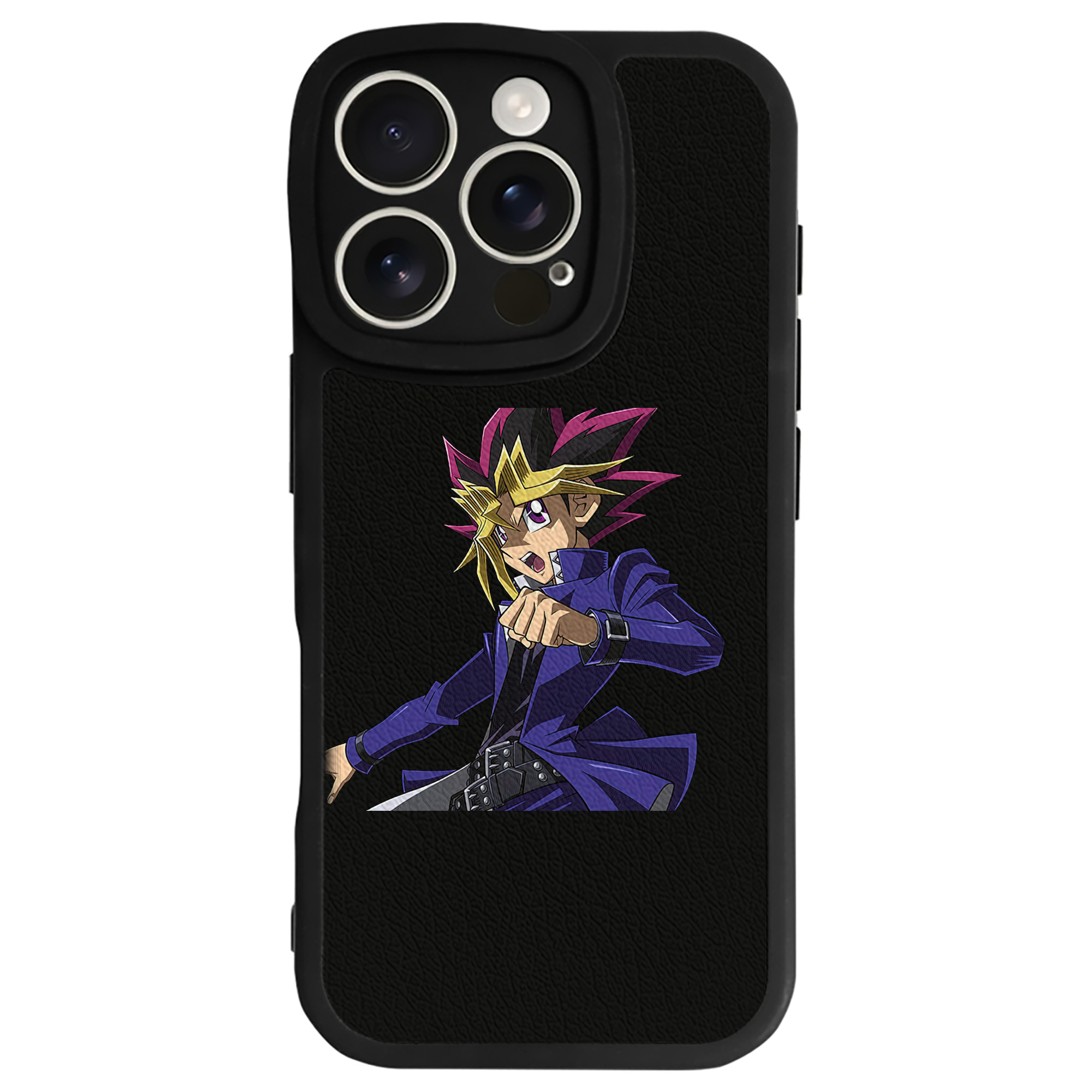 遊☆戯☆王 Yu-Gi-Oh! 【iPhone 16シリーズ対応】シリコンスマホケース（レザー調） 材質：シリコン